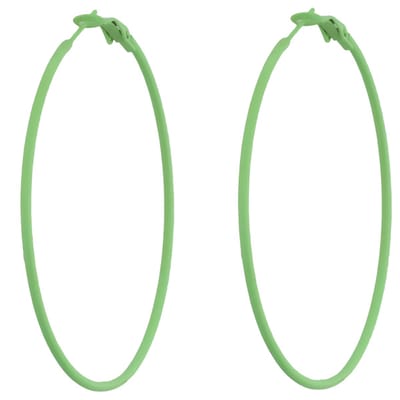 Behave - Oorbellen - Oorringen - Dames - Neon Groen - Trendy Statement - Lichtgewicht - 6 cm