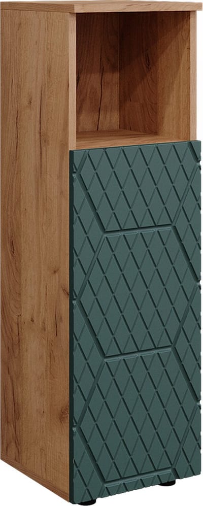 Vicco Irma Midikast – 30 x 95 cm Groen/gouden eik