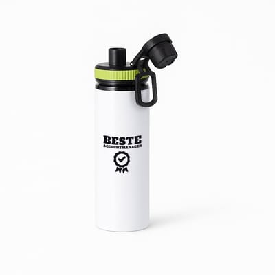 Hacebo® - Beste accountmanager waterfles met draaidop groen - Beste accountmanager - collega - welkom - afscheid - water fles - 850ML