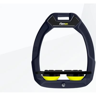 Veiligheidspoorten voor paardrijden Plat Grip Aluminium/Zwart/Geel Flex-On Safe-On