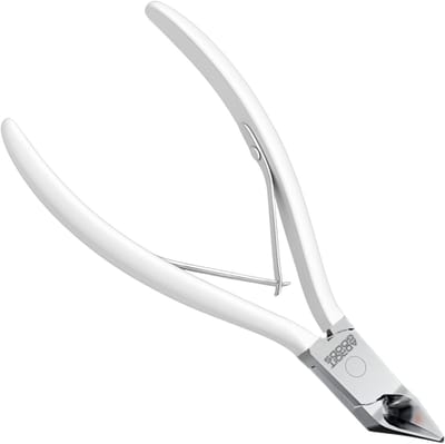 AdroitGoods Premium Professionele Nagelgroeve Knipper - Precisie Teennagelknipper – Smalle Punt, Exacte 65° & 120° Snijhoek, Anti-Slip Handgreep, Hygiënisch Design - Wit