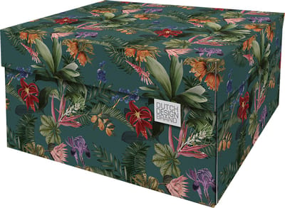 Dutch Design Brand - Dutch Design Storage Box - Opbergdoos - Opbergbox - Bewaardoos - Bloemen - Wildflower
