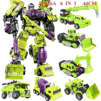44cm JINJIANG 6 IN 1 Grote Haak Transformatie KO GT Devastator Actiefiguur Engineering Combiner Kraan Zwaartekracht Figuur Cadeau Kind