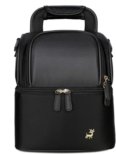 Babyfles Koeltas - Borstvoeding - Grote Capaciteit - Zwart - Insulated Lunch Bag - Perfect voor op Reis - Ideaal voor Moeders