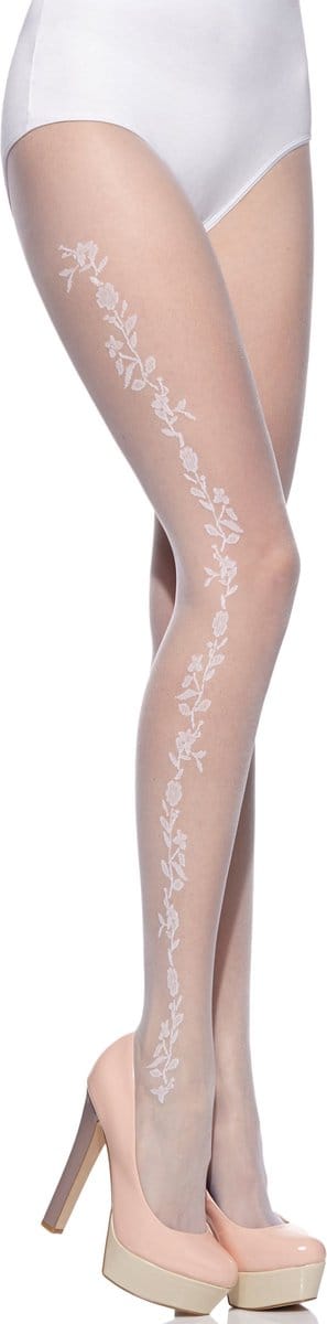 Merry Style Dames Panty - 20 DEN - Polyamide - MS-GB-304 - Bianco-308 - M