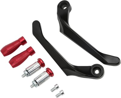 Aluminium Set van Rem- en Koppelinghefbomen Beschermers voor Mountainbikes - Rood, Duurzaam en Lichtgewicht