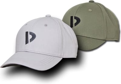 2-Pack Donnay - Baseball Caps - Light grey/Army (638) - maat Volwassen