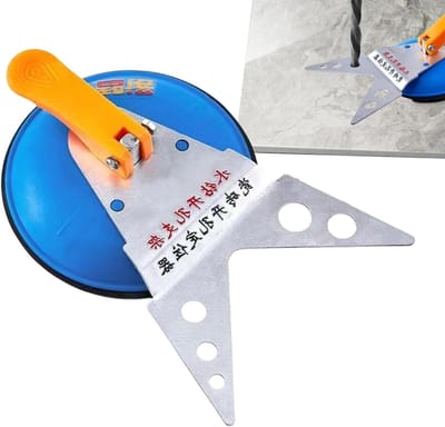 Tegelgatenvinder - Tegelpositioneerder Gatenzoeker - Nauwkeurig Boren - Vacuümbasis Stabiliteit - 18.5 cm - Uniek
