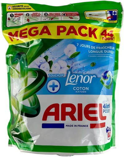 Ariel 4in1 Pods 44 Stuks Touch of Lenor – Krachtig Schoon