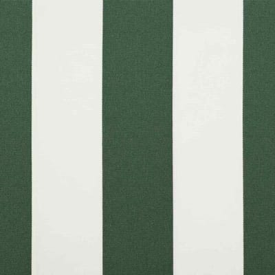 vidaXL Vervangingsdoek voor zonnescherm Groen en Wit 350 x 200 cm