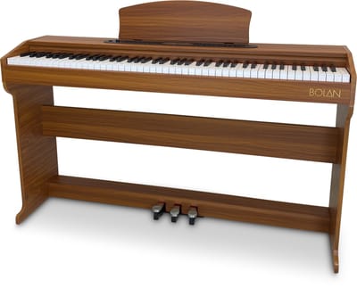 Bolan CP-1 digitale piano bruin / notenhout - home piano met meubel - beginnerspiano - elektrische piano 88 toetsen