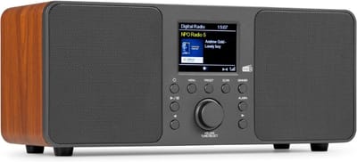 AHD® CD Speler - CD Speler Bluetooth - FM radio - Donkergrijs - 14cm x 31cm x 14cm