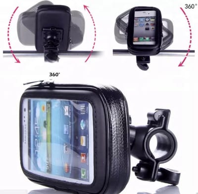 HiCHiCO Waterdichte Fietshouder - Bike Mount Size M Weather Resistant, Fiets Telefoon Houder Waterdicht Fiets Phone Case Bag Voor All Smart Phone STAND Tot 4.7"
