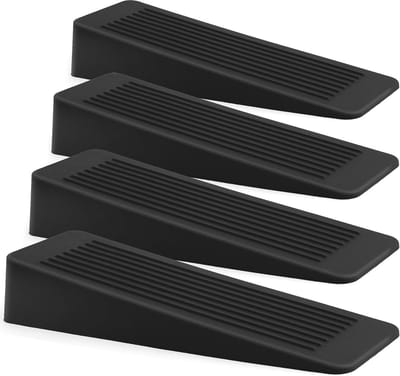 Deurstopper 4 Stuks - Antislip Rubber, Ideaal voor Alle Vloertypen