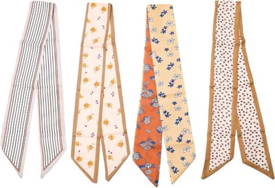 Elegante Satijnen Sjaals voor Vrouwen - Lichtgewicht Haaraccessoires en Handtas Sjaals, Perfect als Cadeau voor Haar en Mode