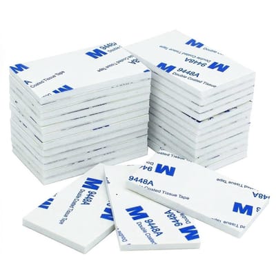ZEYNOMAX- Dubbelzijdige Tape Extra Sterk - Dubbelzijdige Plakkers - Montagetape - Waterdicht - 40 Stuks - Praktische Afmeting 50mm - Plakpads