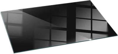 Tafelblad - Glazen Plaat - Bescherming Tafel - Hittebestendig - 120x60 cm - Zwart