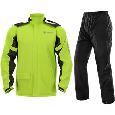 Waterdichte Regenjas Broek Set met Onzichtbare Schoenenhoes Regenbestendig Pak voor Motorrijden Fietsen 3XL groen