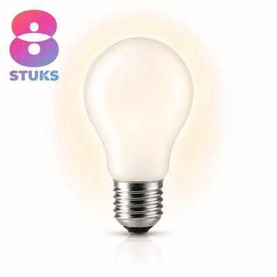 8x Peertje Gloeilamp E27 - 100W - Warm Wit Licht (2700K) - 1050 lm - 1 jaar - Dimbaar