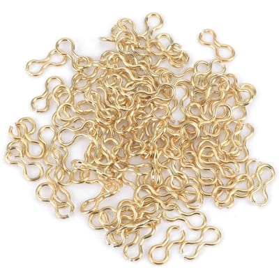 100 STuks Staallegering Karpervissen Draadoog Loodschroef s Vormlus Haken Tackle AccessoireL beige
