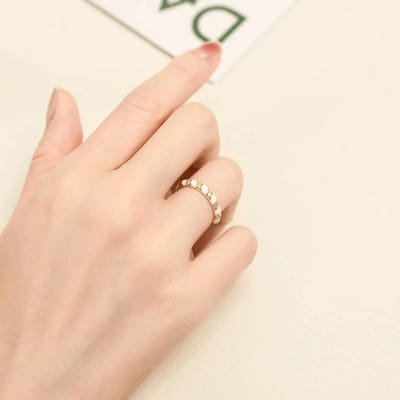 Prachtige Zwarte Agaat Vintage Stijl Fijne Sieraden Luxe Dagelijkse ringen Koppel Stijl Gestapelde Ring Verloving Bruiloft Opening resizable beige