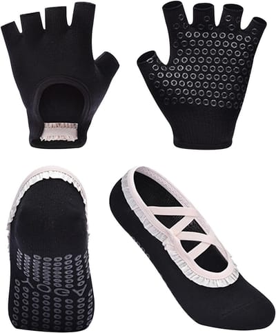 Comfortabele Antislip Yogasokken en Handschoenen voor Sport, Fitness, Pilates en Thuisgebruik