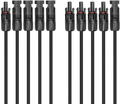 Solar PV T-adapter set | 1 naar 4 | 4mm² | IP68 | 0,60 meter