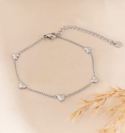 Kinderarmband 'Kleine hartjes' | Stainless Steel