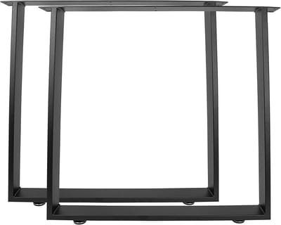 Tafelpoten - Onderstel Staal - Tafel Maken - Industrieel Design - 720x800mm Trapezium - Zwart