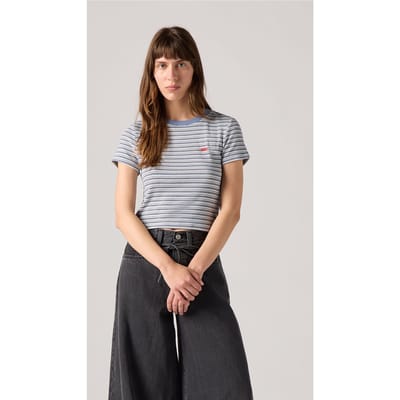 Levi's Essential Sporty Tee Meg Stripe Cloud Dancer Taglia: XS | Maglie Sportivi Outlet | Donna
