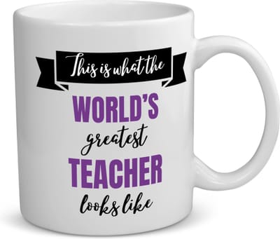 Akyol - greatest teacher looks like koffiemok - theemok - Leraar - beste leraar - school - verjaardagscadeau - afscheidscadeau - kado - gift - geschenk - 350 ML inhoud