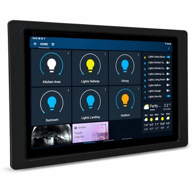 Tablet Wandhouder Geschikt voor Samsung Galaxy Tab A7 T500 – Muurbeugel met Slide-In Systeem – Home Assistant Display – Tablet Dock – Oplaadvriendelijk Design – Zwart – Inclusief Bevestigingsmateriaal