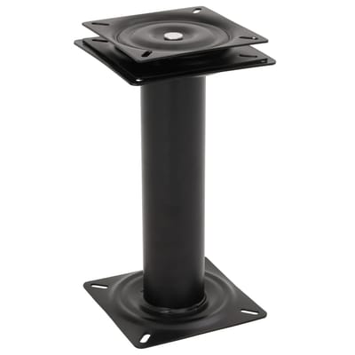 vidaXL - Bootstoelpoot - met - 360° - draaiplateau - staal