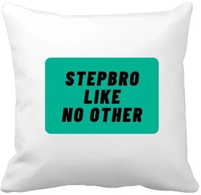 Akyol - stepbro like no other Kussen hoes - Broer - geweldige stiefbroer - niemand anders - verjaardag - cadeau - kado - bedankje - geschenk - 40 bij 40 cm