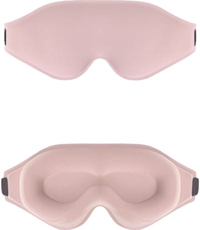 Oneay 3D slaapmasker – Ultrazacht en huidvriendelijk oogmasker – 100% lichtdicht – Comfortabel slaapmasker met drukvrije pasvorm – Geschikt voor wimperextensions, reizen, slapen en ontspanning - Roze