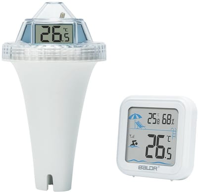 Draadloze Zwembadthermometer - Drijvende Digitale Thermometer met IP67 Waterdichtheid en Drie Grote LCD-schermen voor 360° Zicht