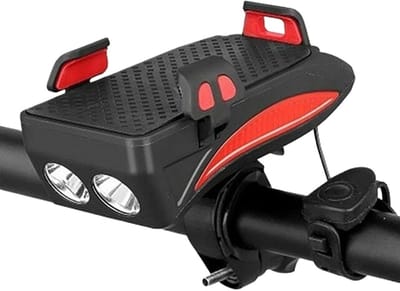 Fietsverlichting Achterlicht met Zonne-opladen en Power Bank Functie