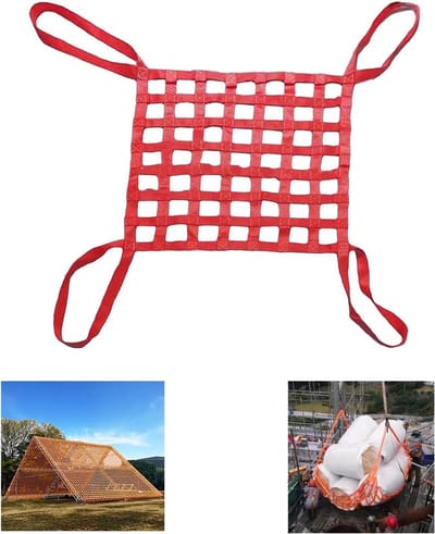 Vrachtnet - Hijsnetslinger Ladinglift - Veilig Goederen Hijsen - Hoogvast Polyestermateriaal - 2 x 2M 3.5T - N.v.t.