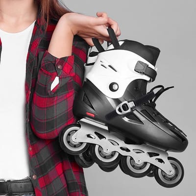 Inline Skates Gesp Riem - Rolschaatsband Vervanging - Skates Fixeren - Robuust PP Materiaal - 25.50X2.50X2.00CM - Zwart