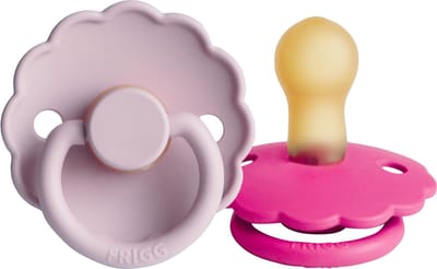 Frigg Daisy Fopspeen - 6-18 mnd (2 stuks) - Lila/Fuchsia
