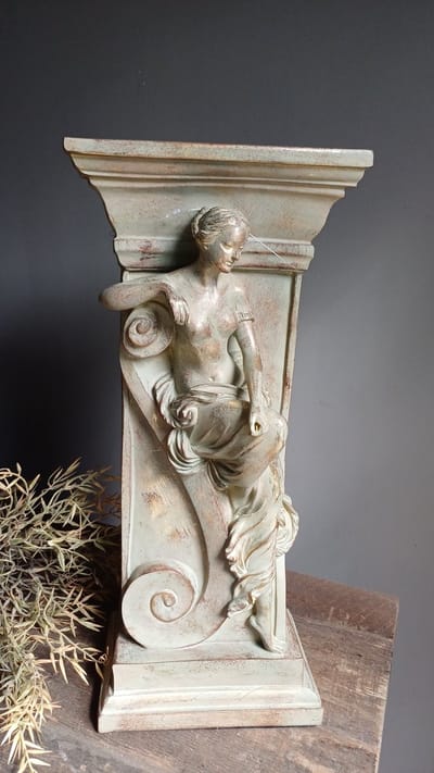 Baroque - Decoratief beeld of figuur - Deco kariatiden resin 48 cm - 48x22x11 - Polyresin