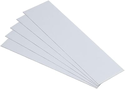 5x Thermisch Verzinkte Stalen Platen 10x3 cm - 0.5mm Dik Metaal voor Dakreparatie en Hobby
