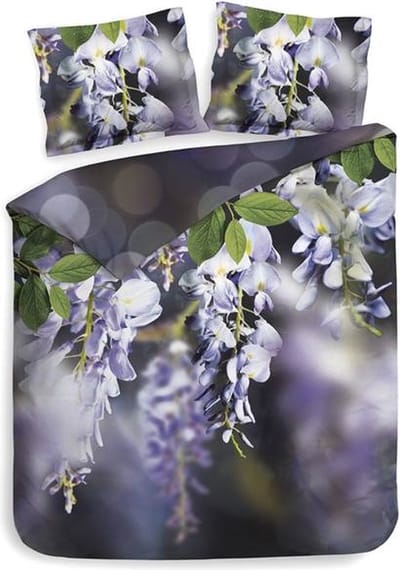 Heckett & Lane Yuna Dekbedovertrek - Tweepersoons - 200x200/220 cm - Shade Purple