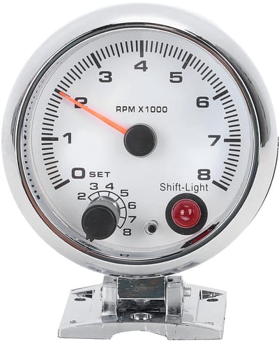 Toerenteller - Motor Toerenteller - Voertuig Prestaties - 7 Kleuren Verlichting - 375 Inch - Zwart
