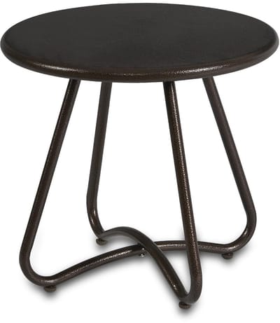 Dailygoods - Outdoor bijzettafel - Ronde tuintafel - Weerbestendig en stevig - Bruin - Accentbijzettafel voor binnen en buiten - Ideaal voor terras en...