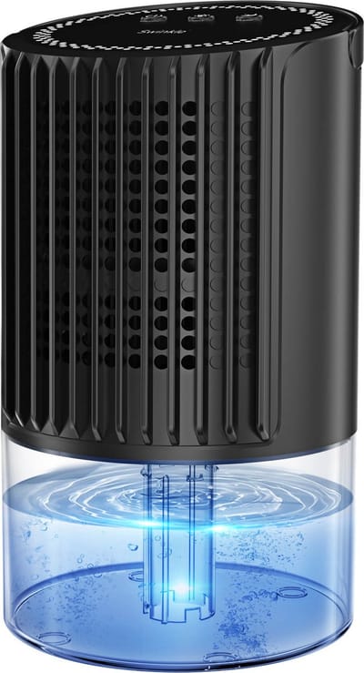Swinkle Luchtontvochtiger - Ontvochtigt tot 0.35 Liter per Dag - Dehumidifier geschikt voor Woonkamer, Slaapkamer, Badkamer