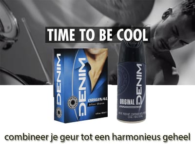 Denim Original – Aftershave & Deodorant Spray – Set in Transparant Tasje