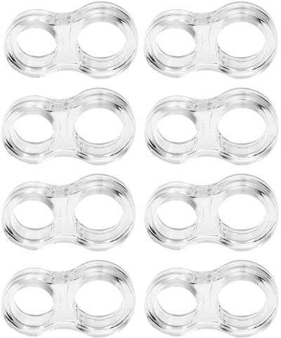 8 stuks deurstopper-muurbeschermers - Deurklink Buffers - deurkrukgeluiddemper - deurbumper - deurkrukmuurbeschermers - deurstopperbuffer - schokabsorberende muurbeschermer - geschikt voor geluidsreductie - transparant