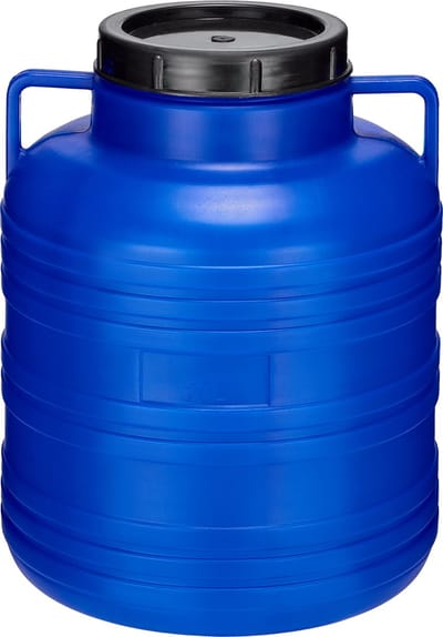 Garronda Regenton 20L kunststof vat levensmiddelcontainer van HDPE voor huis en tuin - GD-0078 Blauw