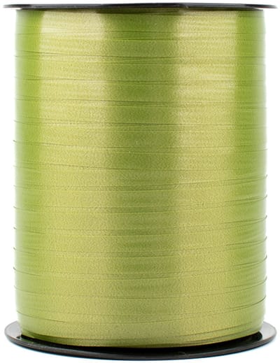 Krullint groen - 5 mm breed - 500 meter lang - Cadeaulint op rol